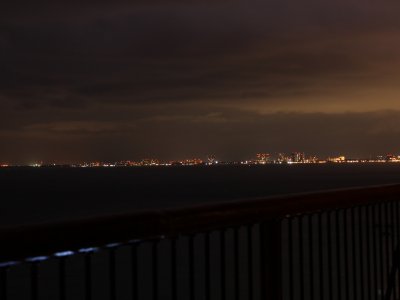 Night Puerto Vallarta shore view